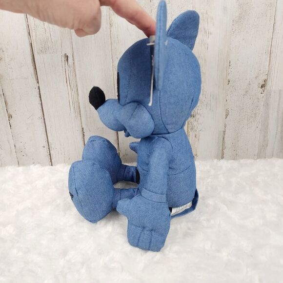 Disney and American Eagle Denim Mickey Mouse Plush Doll Blue - Picture 2 of 7
